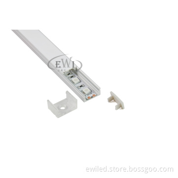 Square aluminium led profile for ground flooring